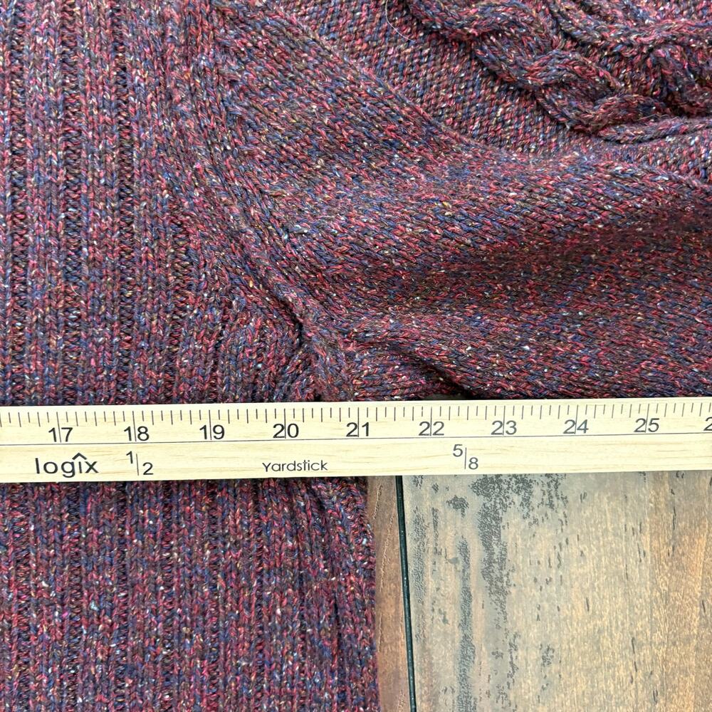 Tommy Bahama 1/4 Zip Sweater Mens M Red Wool Silk Blend Golf Preppy Knit - Picture 8 of 8